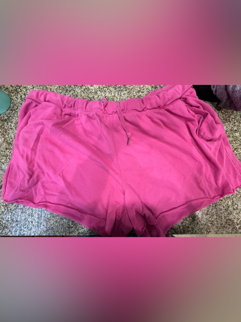 Terra & Sky Bright Pink Cozy Lounge Shorts
